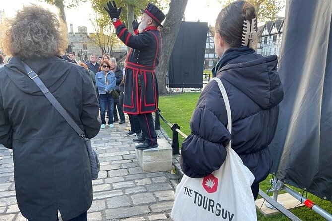 Tower of London: VIP After Hours Access & Ceremony of the Keys - Stop 1 inside the Tower: the night-prison feeling and the guide lead