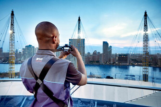 Up at The O2: Daytime Climb with Guided Tour with Panoramic Views - Descent and summit add-ons: snow globe season and the thrill of coming down