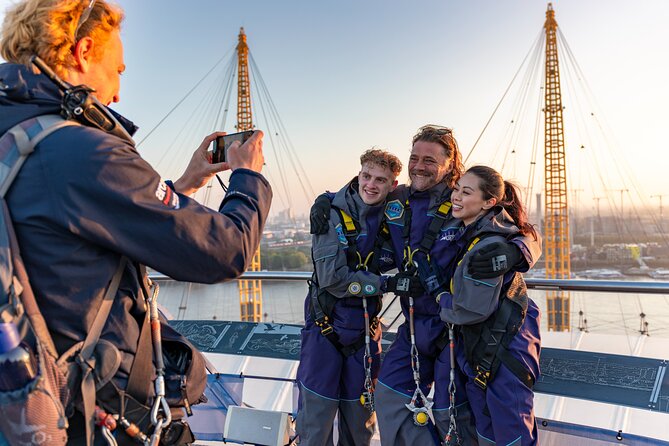 Up at The O2: Sunset Climb with Guided Tour with Panoramic Views - Up at The O2: a rooftop walk built around sunset views