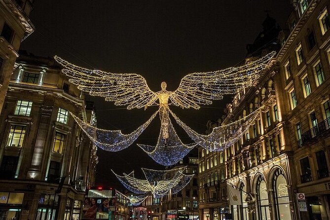 Vintage Top Deck London Christmas Lights Tour - A vintage open-top bus view of London’s holiday core