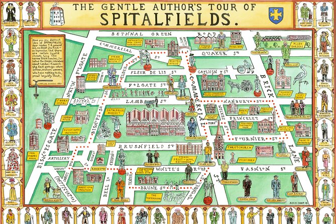Walking Tour around Spitalfields in the East End of London - A famous thoroughfare and the controversy over its future